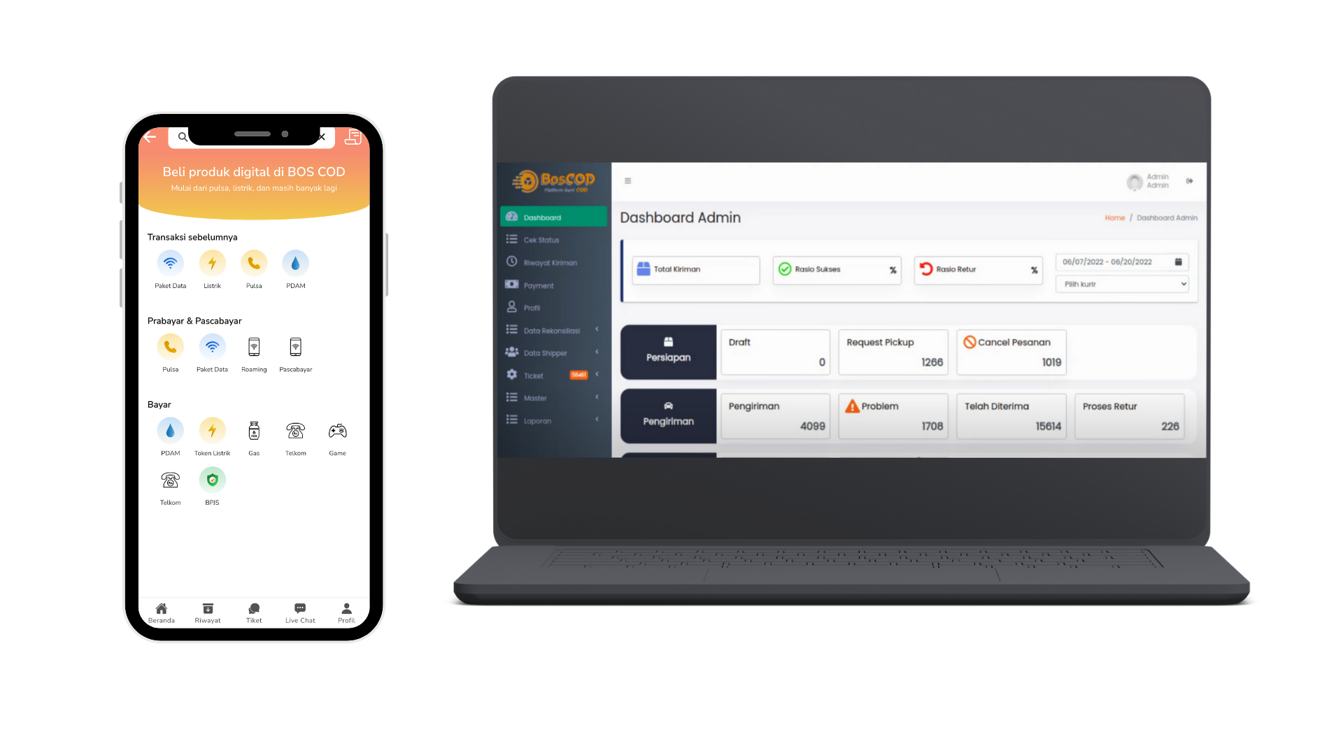 BOSCOD Platform - Sistem Pengiriman COD