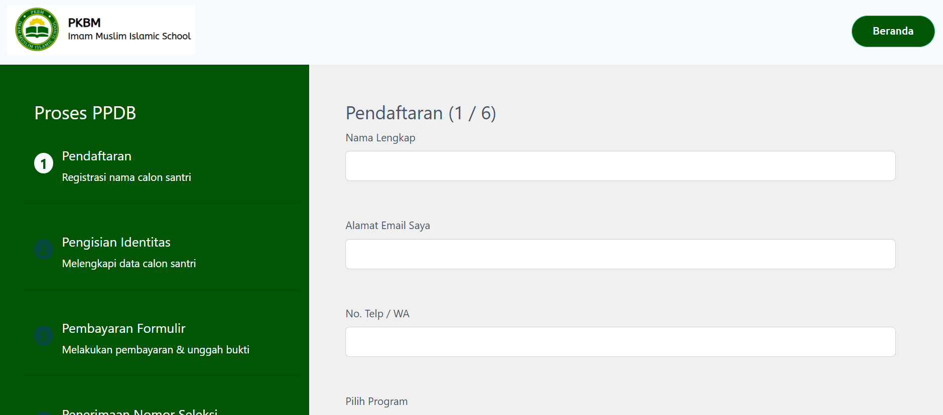 Sistem PPDB Sekolah Online